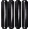 NEIQIUWING Set di 4 piastre termiche in porcellana da 40,6 cm per barbecue a gas Charbroil, copertura per bruciatore, diffusore di fiamma, accessori per barbecue, colore nero