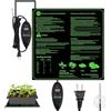 Mineup 75W Tappetino Riscaldante per Piante, 50x50cm Tappetino Termico, Tappeto Riscaldante Piante, Tappeti Riscaldanti con Termostato per Germinazione di Piantine Rettili