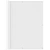 vidaXL Paravento Balcone Bianco 120x400 cm Tessuto Oxford