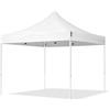 TOOLPORT Gazebo Pieghevole Giardino 3x3m Telo 700N Poliestere Idrorepellente Padiglione Mercati Sagre Bianco