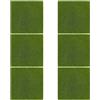 UDNFHL 6 Pz Verde Piante Artificiali, 15 * 15 Cm, Giardino Decorazione Di Simulazione, Fai Da Te Indoor E Outdoor Piante Verdi.