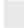 vidaXL Paravento Balcone Bianco 120x600 cm in Tessuto Oxford