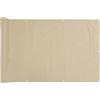 vidaXL Paravento da Balcone Beige 90x500 cm in Tessuto Oxford