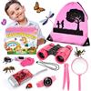 YOPINSAND Set da esplorazione per Bambini, binocolo per Bambini, Kit da Esploratore con Zaino, Giocattolo da Esterno, Ragazze e Ragazzi