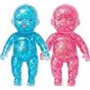 PRVCFZ Set di 2 pezzi Squishy Baby Sugar Squishy, adatti per uso in ufficio, compagni di viaggio e giocattoli da squishy rosa e blu con design riempito di zucchero