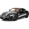 imtfzct Mercedes-Benz SL63, modellino modellino pressofuso con pullback, luci e suoni, porte aperte, tetto convertibile, per bambini e collezionisti (nero)