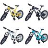 JXBBAAC Bicicletta Giocattolo, 4PCS Bici Miniatura Giocattoli Fidget Bici da Dito Bicis BMX Decorazione per Torte Modellino di Bicicletta Giocattolo Mountain Bike Decorazione per Scrivania