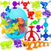 KAHEIGN 32 Pezzi Giochi a Ventosa Per Bambini, Ventosa Giocattoli Da Costruzione Per Finestre Da Bagno Rilascio dello Stress Sensoriale Montessori Per Viaggi Compleanno Natale Festa dei Bambini Regali