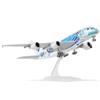 QIYUMOKE 1/300 ANA A380 Blu Turtle Design A380 Modellino di aereo A380 (30 cm) con supporto espositivo, può essere utilizzato come regalo o collezione di aeromobili