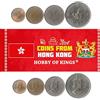 Hobby of Kings Set di 4 Monete da Hong Kong. 1955-1988. 5, 10, 50 centesimi e 1 Dollaro