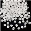 WANYI 100PCS Fiocchi di Neve in Legno Mini Decorazioni Natalizie Fiocchi di Neve Coriandoli Ornamento di in Legno per DIY Artigianato, Decorazioni Tavola Natale, decorazione invernale (A)