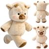 TELAOBAN Mucca Morbido Peluche, 45 cm Peluche Highland Cow, Peluche Che Corre, Running Cow Plush, Pel-uche Che Cor-re Cartoon, Bambola Da Vitello Che Corre, Pe-luche Vitello C-orsa, Regalo per Fan e Famiglia