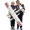 PLAYSTEM Global Hawk 2,4 GHz RC idrovolante Aereo azionamento telecomandato (rosso)-RTF