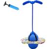 BOFITENG Pogo - Palla per saltare con impugnatura, per adulti, capacità di carico di 100 kg, per allenamento dell'equilibrio, sport, perdita di peso e bruciare i grassi (blu)