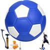 HIULLEN Palla da Calcio Curva da Calcio per Bambini, Taglia 5 Pallone da Calcio Curvo, Gomma Eva Swerve Ball Calcio, Calcio in Gomma Curva Swerve per Allenamento di Calcio al Chiuso e all'Aperto-Blu