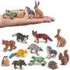 TOEY PLAY Animali Giocattolo per Bambini, Realistico Animali della Foresta