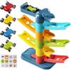 Nocsitey Macchina Giocattolo, 4 Pezzi Mini Veicoli a Inerzia, Auto Da Corsa, per Bambini e Bambine Età 3+ Compleanno Interno Scrivania Pavimento Gioco Attività Prescolare