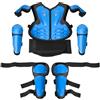 Baoblaze Armatura Protettiva Bambini Kit di Protezioni Bambino Pettorina Gomitiere Ginocchiere Assorbi Impatti Materiali PE Schiuma E Bande Elastiche