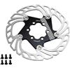 PMAGSYQ Disco Freno per Bicicletta 140mm 160mm 180mm 203mm Rotori Freno a Disco a 6 Fori Adatti per Freno a Disco Idraulico Shimano(140mm Black)