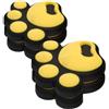 SECFOU Adesivo Antiscivolo per Snowboard 4 Pezzi in Silicone Giallo