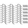 Kellegour 30Pcs Cinghie A Occhiello In Acciaio Inox,Piastra Con Occhielli In Acciaio Inossidabile,Pad Eye In Acciaio Inox,con 60 Viti,Kayak Deck Loops per Kayak Rigging Forniture Marine Hardware Barca