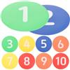 jojofuny Dischi di Allenamento Calcio Numerati 10 Pezzi in Tpr Colore Casuale | Antiscivolo, senza Bave, per Soccer e Baseball, Marker Rotondi per Esercizi e Segnatura Colore Casuale
