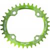 Generic Corona Ovale 104BCD for MTB Bike Corona for Bicicletta 32T 34T 36T Piastra dentata Corona 104 Bcd(34T,Green)