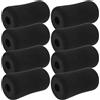 VOSAREA Cuscinetti in Spugna per Leg Extension, Roller Pad di Ricambio, Nero, 8 Pezzi, per Tavoli e Panche da Casa, per Esercizio e Uso Quotidiano