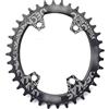 Generic Corona for Bicicletta da Montagna Rotonda 96bcd BCD 96mm 32/34/36/38T Corona Piastra Parti Guarnitura Bici(38T,Oval Black)