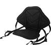 SECFOU Sedile Gonfiabile per Kayak Schienale, Nero, Oxford | Supporto Comodo per Schiena, Uso Outdoor, Accessori Kayak, Struttura Anti-usura