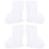 NESTINGHO Copripattini da Ghiaccio 2 Paia Taglia in Fluff Bianco | Protezione per Figure Skates e Skateboard Boots, Design Portatile, Adatti a Casa e Viaggio