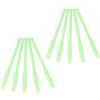 SHINYPASING 10 Pezzi Manicotto PVC Fluorescente Verde Chiaro per Pesca Notturna, Resistente ai Morsi e all'Usura, Accessorio per Filo da Pesca in Acqua Dolce