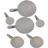 KJHBV Bersagli da Allenamento 6 Pezzi in Acciaio Inox Rotondi | Diametri 2/3/4cm, per Uso Indoor e Outdoor, Portatili e Sicuri al Tatto