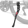 Generico Cavalletto Bici Regolabile 28-33 cm - Cavalletto Laterale Universale per Biciclette 24-29 Pollici, MTB, City Bike, E-Bike - Supporto in Alluminio Antiscivolo con Attacco su Telaio, Robusto e Stabile