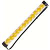 Fzaqwen Tubo Raccogli Palline Pickleball Tubo Raccoglitore Collettore PC Trasparente per Controllo Immediato Finecorsa in Raccolta Rapida Senza Piegarsi, Giallo
