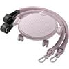 Fzaqwen Wheel Ruota Fitness Rullo Addome Core Workout con Disco Scorrevole Ginocchiera Spessa E Bande Elastiche in Metallo Pp TPE Latex Scorrimento