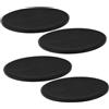GRADENEVE 2 Paia Dischi Scorrevoli per Pilates in Pp Nero, Pieghevoli e Portatili Resistenza Stabile, per Allenamento in Palestra o Home Gym