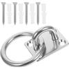 SHOWERORO Moschettone di Sicurezza in Acciaio Inox con Cerchio, Set 1