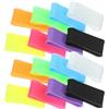 SOESFOUFU Anelli Antiscivolo per Racchetta 16 Pezzi in Silicone Colore Casuale | Tenuta Elastica, Finitura Resistente All'usura, Set Compatto per Sostituzione Rapida Colore Casuale