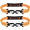 NUSITOU Cinghia Porta Pattini Portatile 2 Pezzi in Nylon Arancione