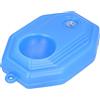 HUSHUI Strumento di Aiuto per L'Allenamento con Base per Pallina da Tennis Portatile per Allenamento per Giocatore Singolo, Materiale ABS Leggero, Verde, Facile da Usare, Dimensioni 21x14,5x5 Cm