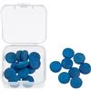 TOMETURE Punte per Stecca da Biliardo 20 Pezzi in Cuoio Blu