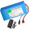 WSDAV Batteria al Litio 36V, Batteria Ricaricabile 36V con Caricabatterie