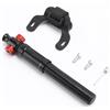 Generic Pompa per Bici Ad Alta Pressione con Doppio Metodo di Gonfiaggio Gonfiatore per Pneumatici Portatile per Avventure All'aria Aperta Lega di Alluminio (BLACK)