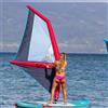 Generic Tavola gonfiabile per surf e windsurf, tavola da sport acquatici autoportante, versatile lamina alare per neve, sci, surf e attività foiling