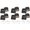 KUAWDON Pastiglie Freno a Disco in Ceramica per Bicicletta Adatte per Shimano H03A D03S Pastiglie Freno idrauliche MTB Adatte per M640 M820 M8120(BL-04S 6Pair)