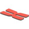 LIFKICH Piastra Peso per Racchetta da Tennis a Forma H 3g in Silicone Rosso