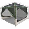 SKTQYQO Tenda Campeggio 7 Persone 300x300x250 cm Verde Grigio