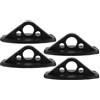 NUSITOU Supporto Pagaia Kayak 4 Pezzi in PVC Nero per Canoe e Kayak