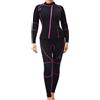 Folpus Tuta da Donna per Immersione Completa Muta Neoprene 3mm Protezione Asciugatura Rapida Adatta a Nuoto Sport Acquatici Allenamento All'aperto, M, Donna Nero